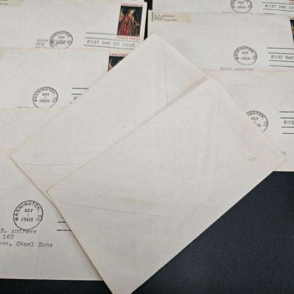 1968 First Day Of Issue Envelopes Christmas 6¢ Stamp Washington D.C. Lot LI3011 - Picture 7 of 7